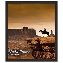 A PLUS MAX 12x14 Picture Frame, Black Engineered