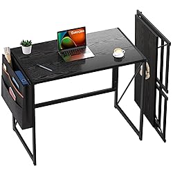 SOROGRA Folding Desk with Storage Pocket for Small