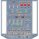 WINGFLEXSIM Flight Simulator A320 Overhead Panel Featuring IRS &amp; Lighting Panels, Overhead Simulation Designed for PC Flight Sim Platforms, Delivering Professional-Level Simulation