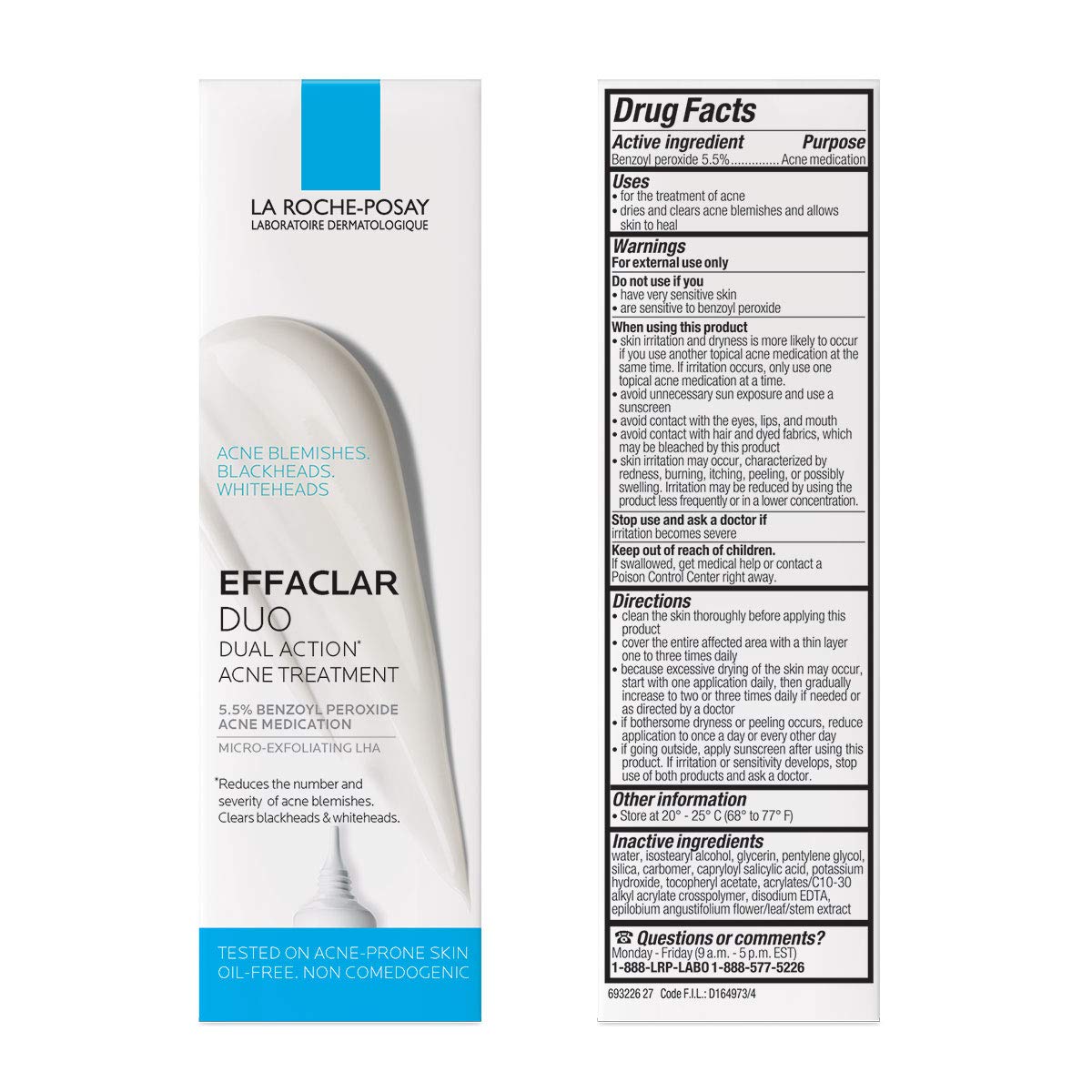 la roche posay dual acne treatment