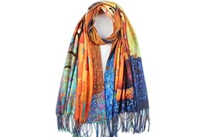 Umjetnost Soft Cashmere Feel Scarf For Women Winter Warm Scarves Large Shawl Wrap Monet Van Gogh Art Print