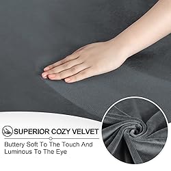 FestiCorp Velvet Sofa Covers for 2 Cushion Couch