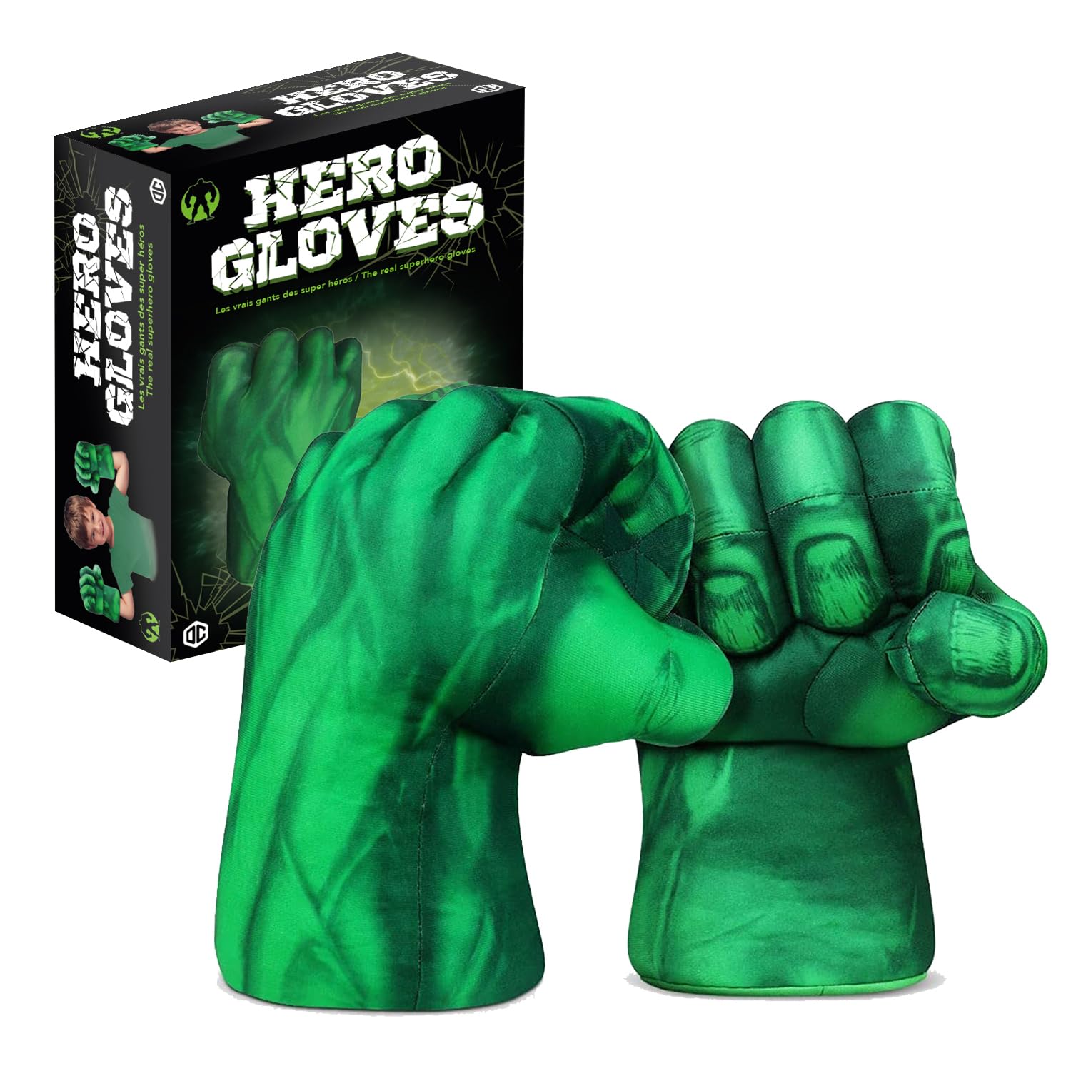 Hulk Giant Boxing Gloves | Superhero | Kids Toy | Foam Fist with Ties | Unusual Gift | Cosplay | Games | Halloween | Disguise | Costume | 100% Fun | OriginalCup® | Halloween
