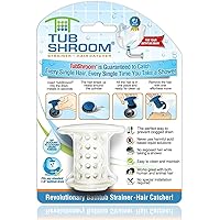 TubShroom TSWHT454 The Revolutionary Tub Drain Protector Hair Catcher/Strainer/Snare, White