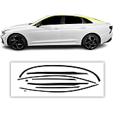 BOGAR TECH DESIGNS for Kia K5 2021-2026 Side Window Chrome Delete &ndash; Precut Vinyl Trim Overlay, Gloss Black Blackout Appearance
