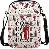 Coquette Drink Crossbody Bag Aesthetic Drink Can Bag Red Bow Drink Gift Soda Drinker Gift For Drinking Lover(BowCokCrossS)