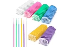 Akstore 600 PCS Disposable Micro Applicators Brush Eyelash Extension (Mixed)
