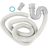 Groomer Essentials Replacement Tub Hose | Includes a tailpiece and flexible hose with trap, 6 feet long and compatible with all Groomer Essentials walk-in tubs.