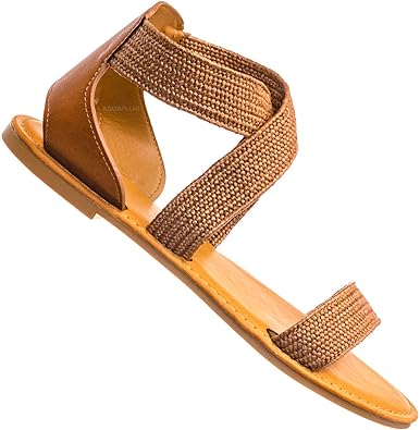 woven elastic sandals