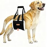 Dog Lift Harness Sling for Large Dogs - Adjustable Rear Leg Support with Padding & No-Slip Back Fixed Buckle, Hip Dysplasia/ACL/TPLO Surgery Recovery Aid, Dog Harness for Injured,Disabled/Senior Dogs