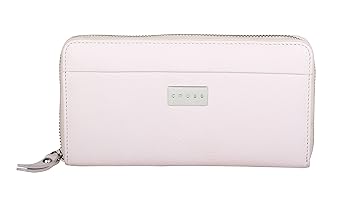 Cross? Womens 100% Genuine Leather Zip Around Card Wallet-Rose Pink