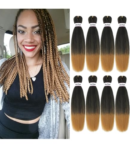 Amazon.com : ZEPIN Pre Stretched Braiding Hair 16 Inch 8 Packs