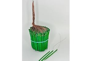 JENLYFAVORS 400 Green 4-Inch Wired Wood Picks Package for Flower Arrangements and Stem Support