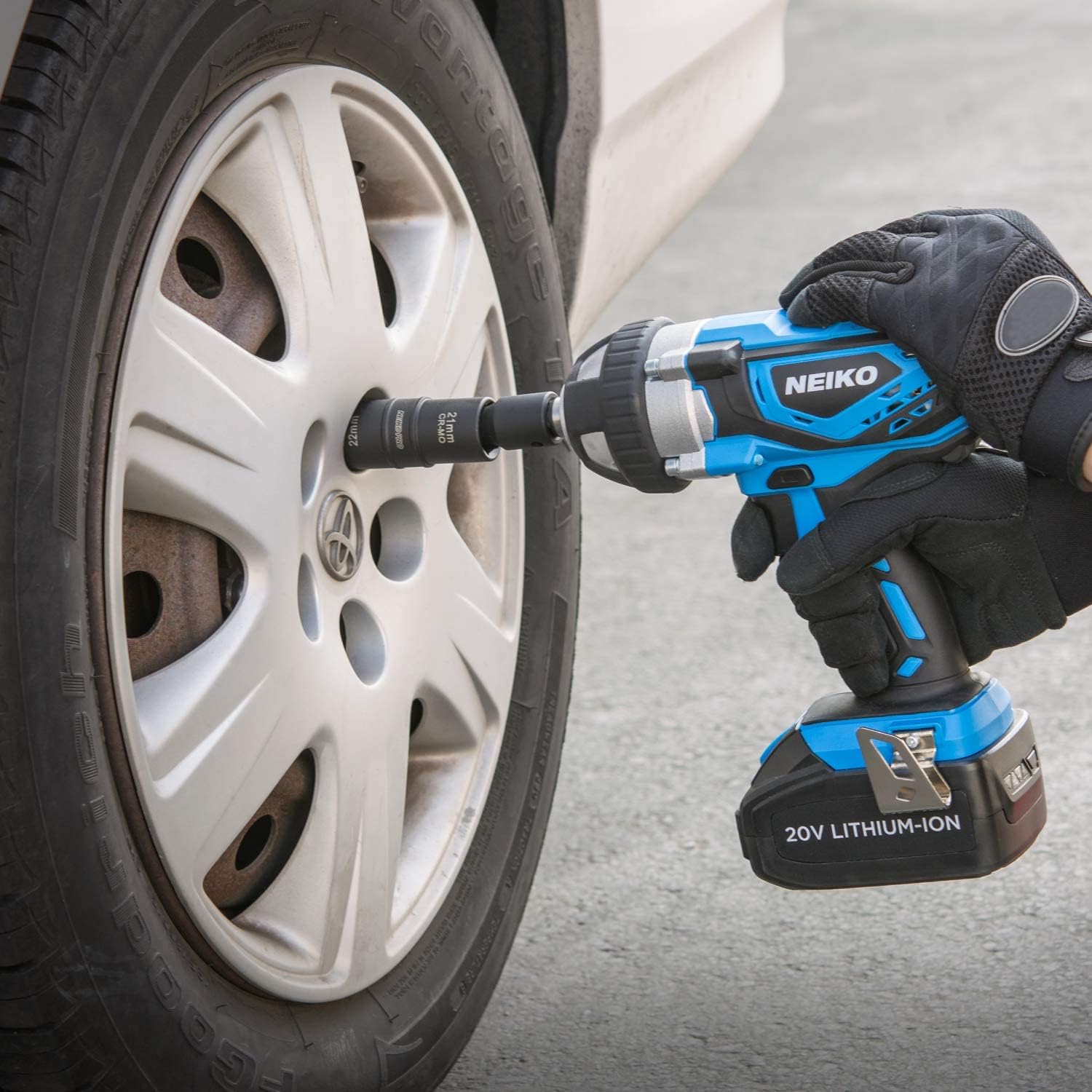 NEIKO 02282B 1/2InchDrive Impact Socket Set, Flip Socket Set, Chrome