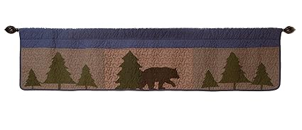 Carstens Bear & Basket Patchwork Valance