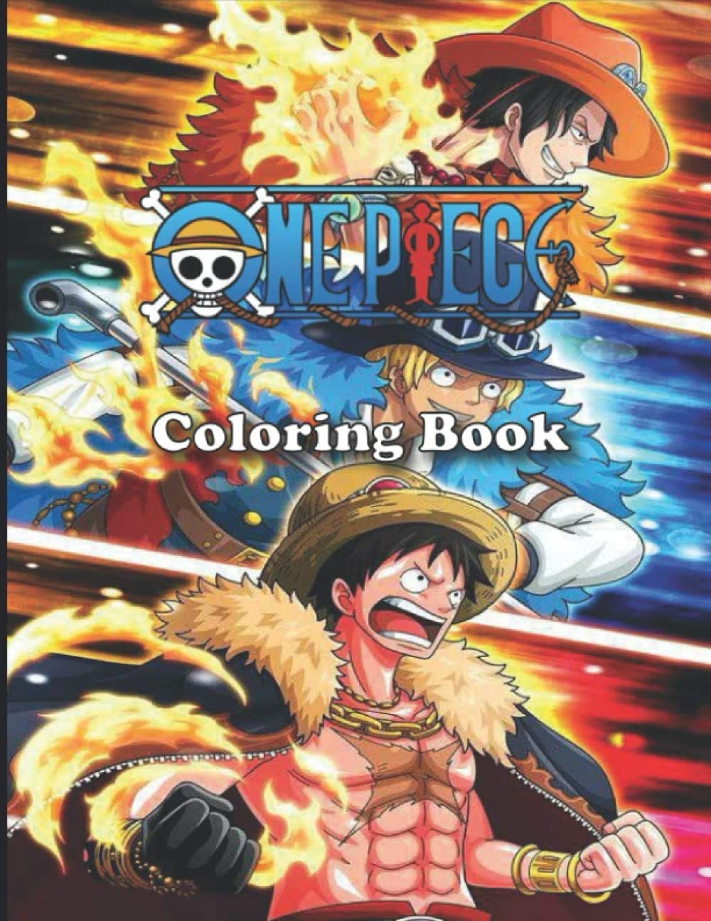 Amazon Fr One Piece Coloring Book One Piece Coloring Book For Lovings Characters One Piece Luffy And Friends Fans 55 Coloring Character Size 8 5x11 For All Ages Law Travalgar De Livres