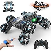 GIAT 8 Wheels Gesture Sensing RC Stunt Car Toy - Birthday Gifts Ideas for Boys Ages 5-7, 6-12, 8, 9, 10, 11 Years Old, Remote Control Off-Road Vehicle with 360-Degree Flips, Lights & Music