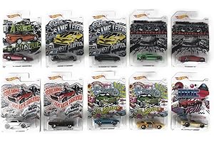 Hot Wheels 2018 Chevy Camaro Generations Art Card Bundle of 10