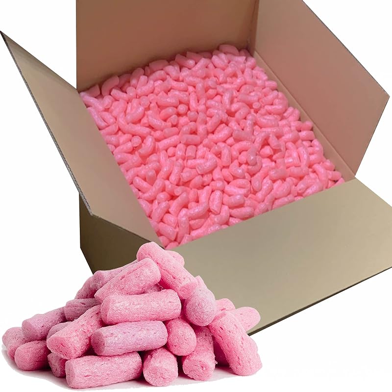 STORM EcoFlo 5 cu ft PINK Biodegradable Packing Peanuts Loose Fill Void Filler