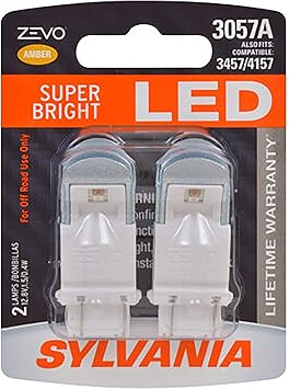 Amazon Com Sylvania Zevo 3057 Amber Led Bulb Contains 2 Bulbs Automotive