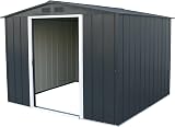 Duramax ECO 8 x 8 Metal Garden Storage Shed Anthracite view 6