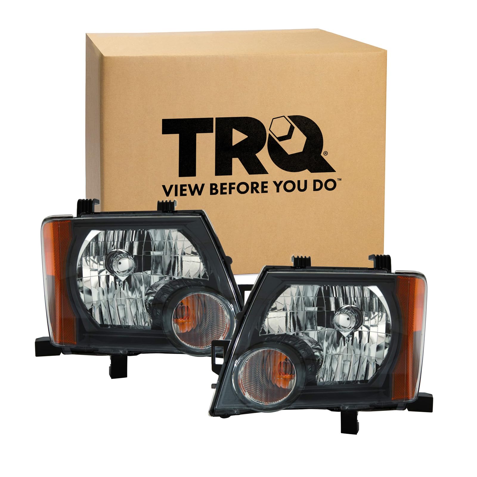 TRQ Headlight Assembly Set Headlights Compatible