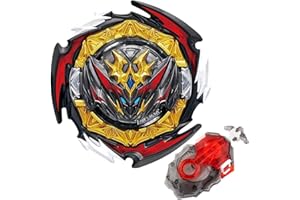 Konikiwa Battling String Bey Launcher Set, Dynamite Belial Top Burst Launcher, Compatible with All Bey Burst Series - Gray
