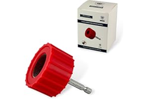 KWALITISTAR 1.0-Inch Copper Pipe Cleaner for Power Drill, Model InerLok100, 1.0” Tube Cleaning Brush, Cleans Copper / Bronze / Brass Pipes and Tubes for Soldering, w/ Stainless-Steel Wire Bristles and 1/4” Shank