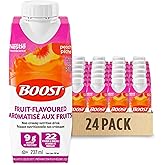 BOOST Fruit Flavoured Complete Nutrition Peach, 24 Boxes, 237 mL
