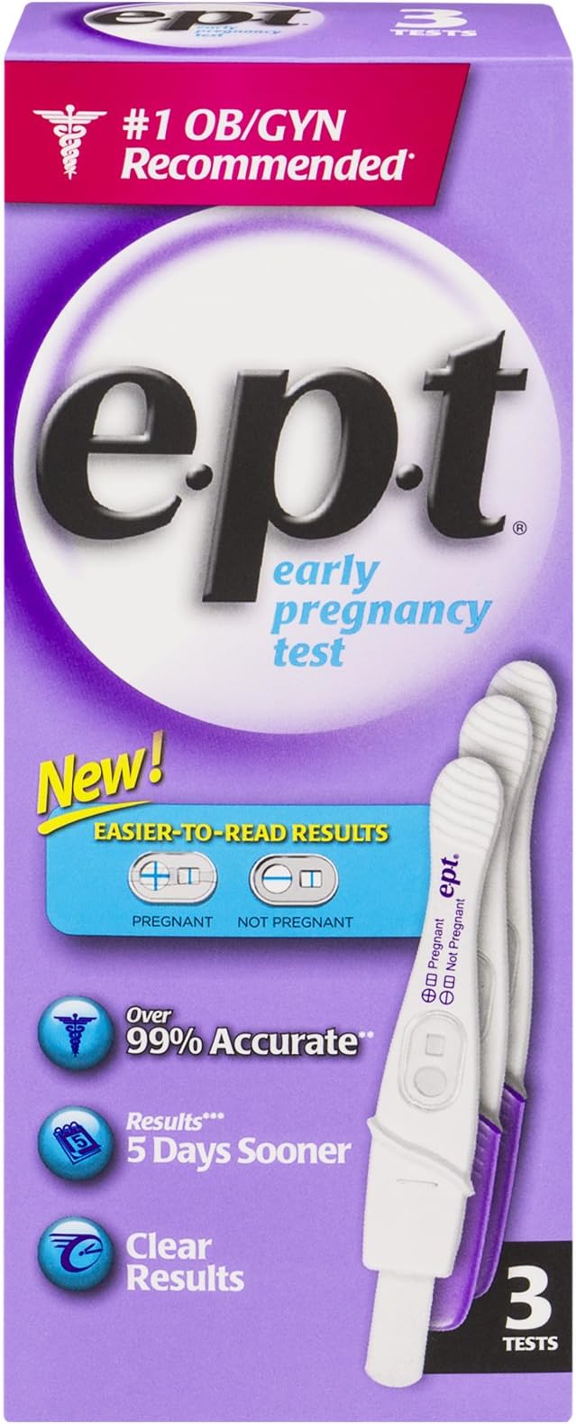 Amazon Com E P T Analog Early Pregnancy Test 3 Each Health Personal Care
