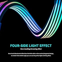 Sirlyr 8 Pin RGB GPU Cable,RGB PSU Cables Extension