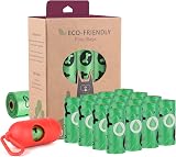 Nineaccy Biodegradable Dog Poo Bags with Holder 240 Large 9x13in Corn Starch