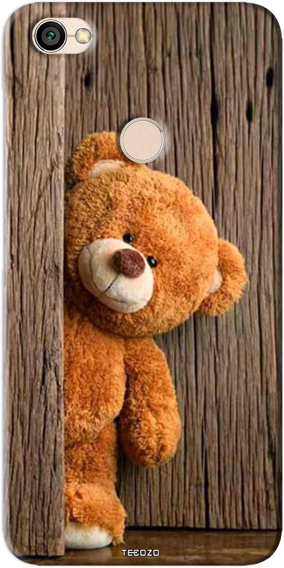 PICWIK® Designer Printed Back Cover/Hard Case for Xiaomi Mi Redmi Y1 (Teddy Design/Animals) - Brown