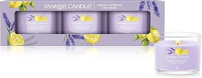 Yankee Candle Scented Candles Gift Set Lemon Lavender Votive 3 Count