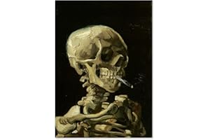 Vincent Van Gogh “Skull with Cigarette” Poster 16.53inch×11.69inch/42㎝×29.7㎝(A3)【Made in Japan】＜fine Art Paper Print＞Print on