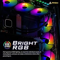 Antec 120mm Case Fan, RGB Case Fans, 5 Packs RGB