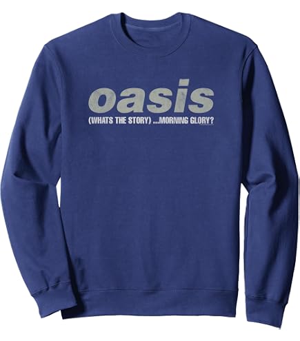Amazon.com: Oasis White Logo On Navy Sweatshirt : Clothing, Shoes