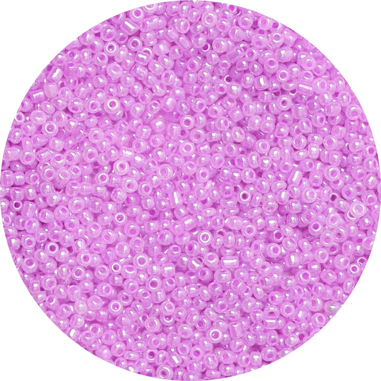 5000PCS 3mm Pink Purple Glass Seed Beads for Jewellery Making, Small Craft Bracelet Round Beads for DIY Necklace Earring Keychain and Crafting
