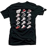 SNELOS Sneaker Matching Graphic Tee for Men Cotton Streetwear T Shirt Casual Everyday Top