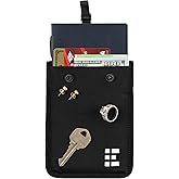 Hidden Bra Wallet - Travel Pouch and Secret Pocket for Passport, Money, Credit Cards - Undercover Stash for All Bra Sizes - Secure, Comfortable, Machine Washable - Black