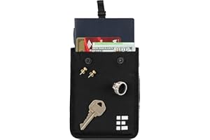 ZERO GRID Hidden Bra Wallet - Travel Pouch and Secret Pocket for Passport, Money, Credit Cards - Undercover Stash for All Bra Sizes - Secure, Comfortable, Machine Washable - Midnight