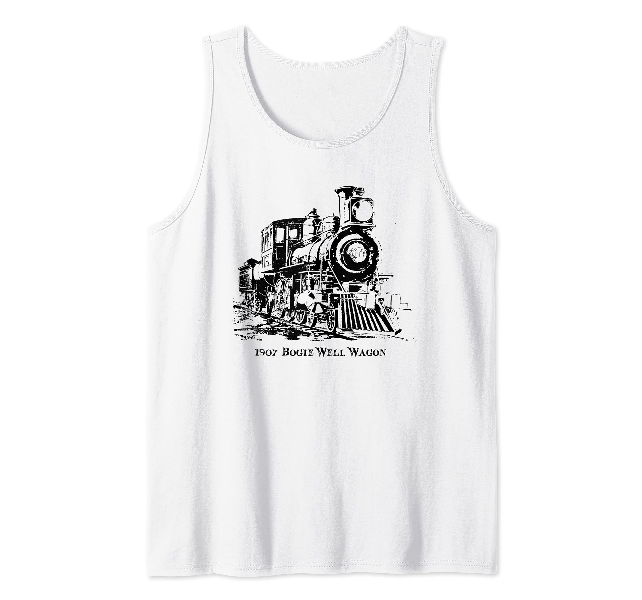 Vintage Locomotive Train Railroad Bogie Well Wagon 1907 Tank Top