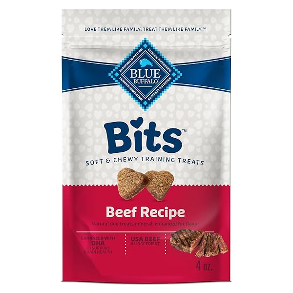 BLUE BUFFALO BITS SOFT DOG TREATS FOR TRAINING,...
