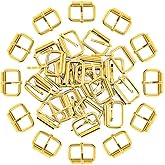 Swpeet 60Pcs 1 Inch / 25mm Heavy Duty Metal Ring Buckle Webbing Belts