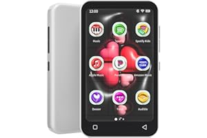 TIMMKOO Kids MP3 Player with Bluetooth and WiFi, Parental Controls, Pre-Installed Spotify, Spotify Kids, Pandora, 4" Touch Sc