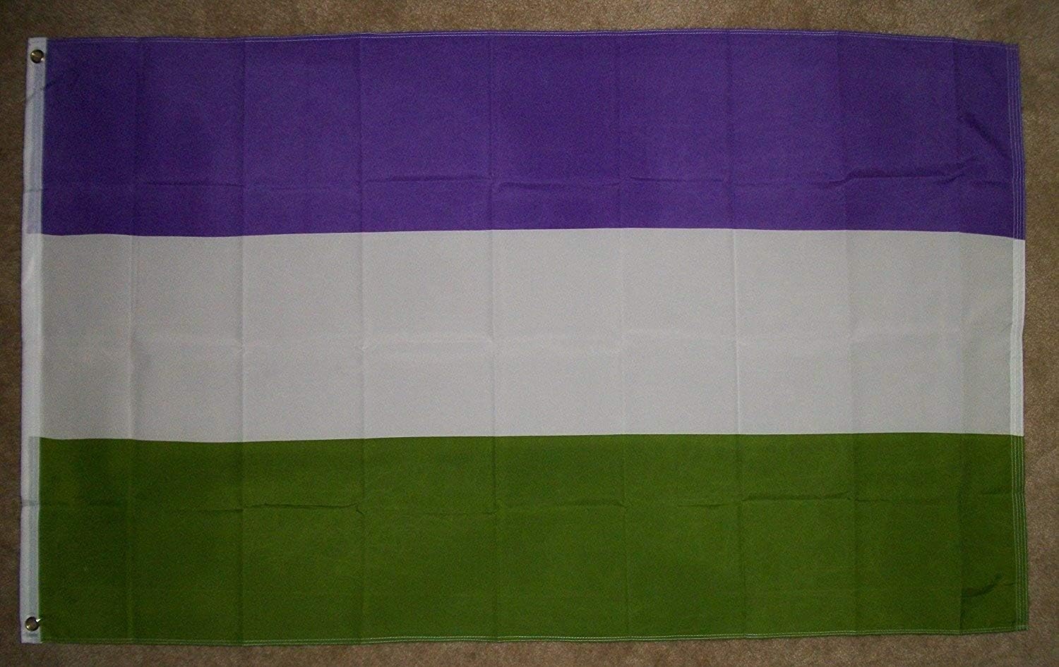 GenderQueer FLAG, 3'x5' Rainbow Poster Banner, Gay Lesbian Transgender