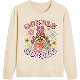 Rixalor Thanksgiving Sweatshirt Toddler Girl Gobble Turkey Long Sleeve T Shirts 2-10 Years