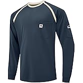 VANDISI FR Shirts for Men 100% Cotton 6.5oz Lightweight NFPA2112/CAT2 Flame Resistant Shirts for Men Long Sleeve