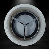 VENTS UK 125mm White Round Ceiling Vent Cover PVC Diffuser with Fixing Ring view 4