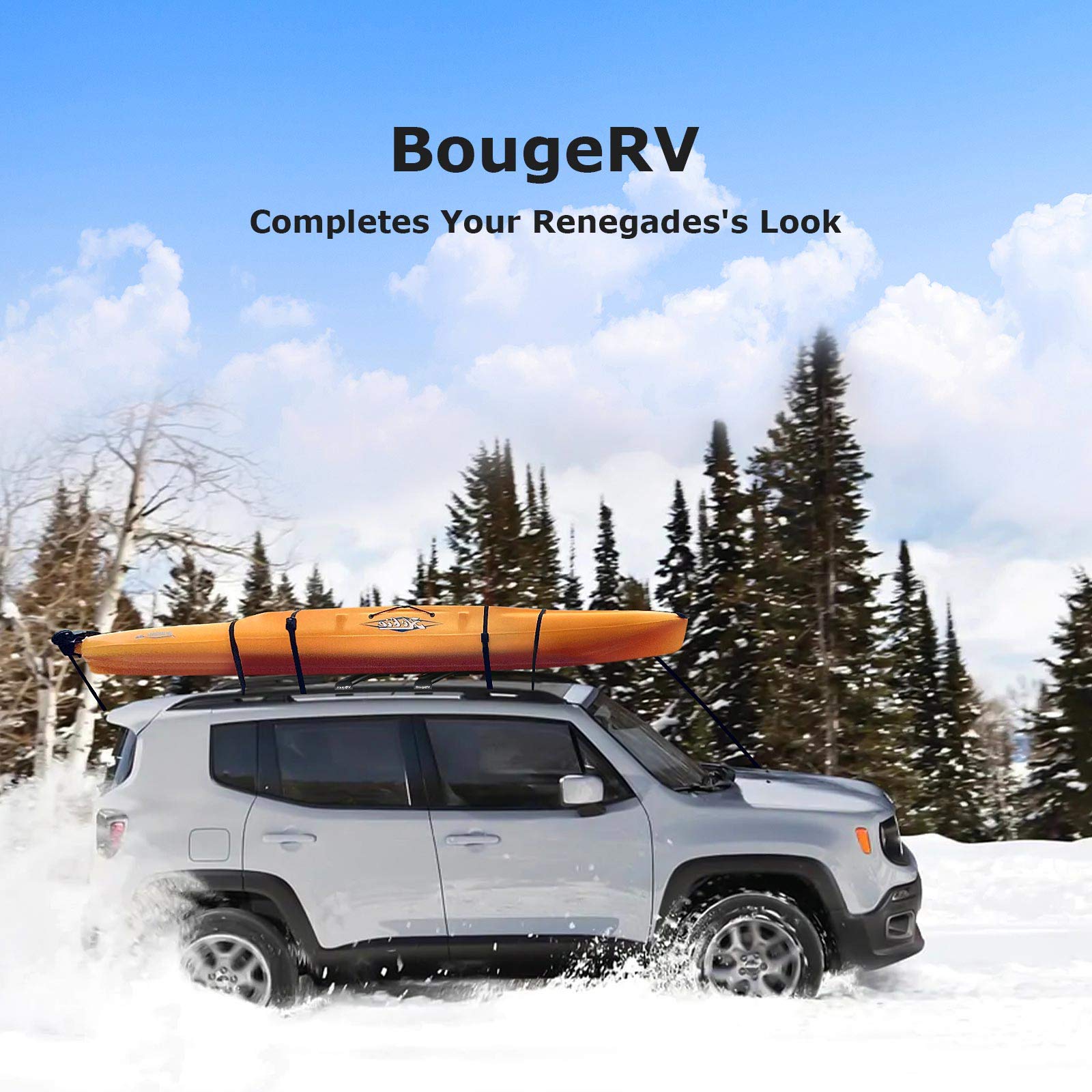Bougerv Lockable Roof Rack Cross Bars Compatible With Jeep